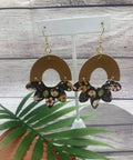 Midnight Dark Floral Hypoallergenic Earrings