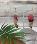 Monsterra Leaf Brass Hypoallergenic Earrings